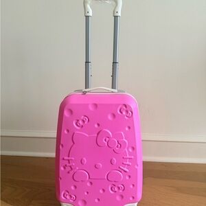 Hello Kitty Pink Hard-Shell Spinner Luggage Lightweight, Durable ABS
